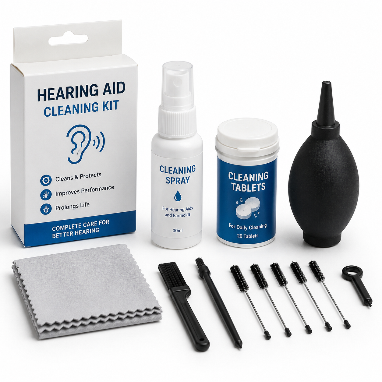 product 4 Hearing Aid Cleaning Kit - Image 1